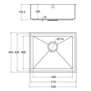 AXIXUNO 500U QG technical drawing