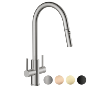 DUTRARRE QFIT TWIN LEVER FLEX RETRACTABLE TAP