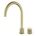 Finire Knurled Two-Hole Tap Brushed Gold Brass (FIN/08/BGB)