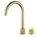 Finire Knurled Two-Hole Tap Gold Brass (FIN/06/GB)