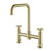 Henry Holt Collection Bridge Mixer Brushed Gold Brass (HH-BM/08/BGB)