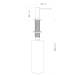 Samo Soap Dispenser - technical drawing